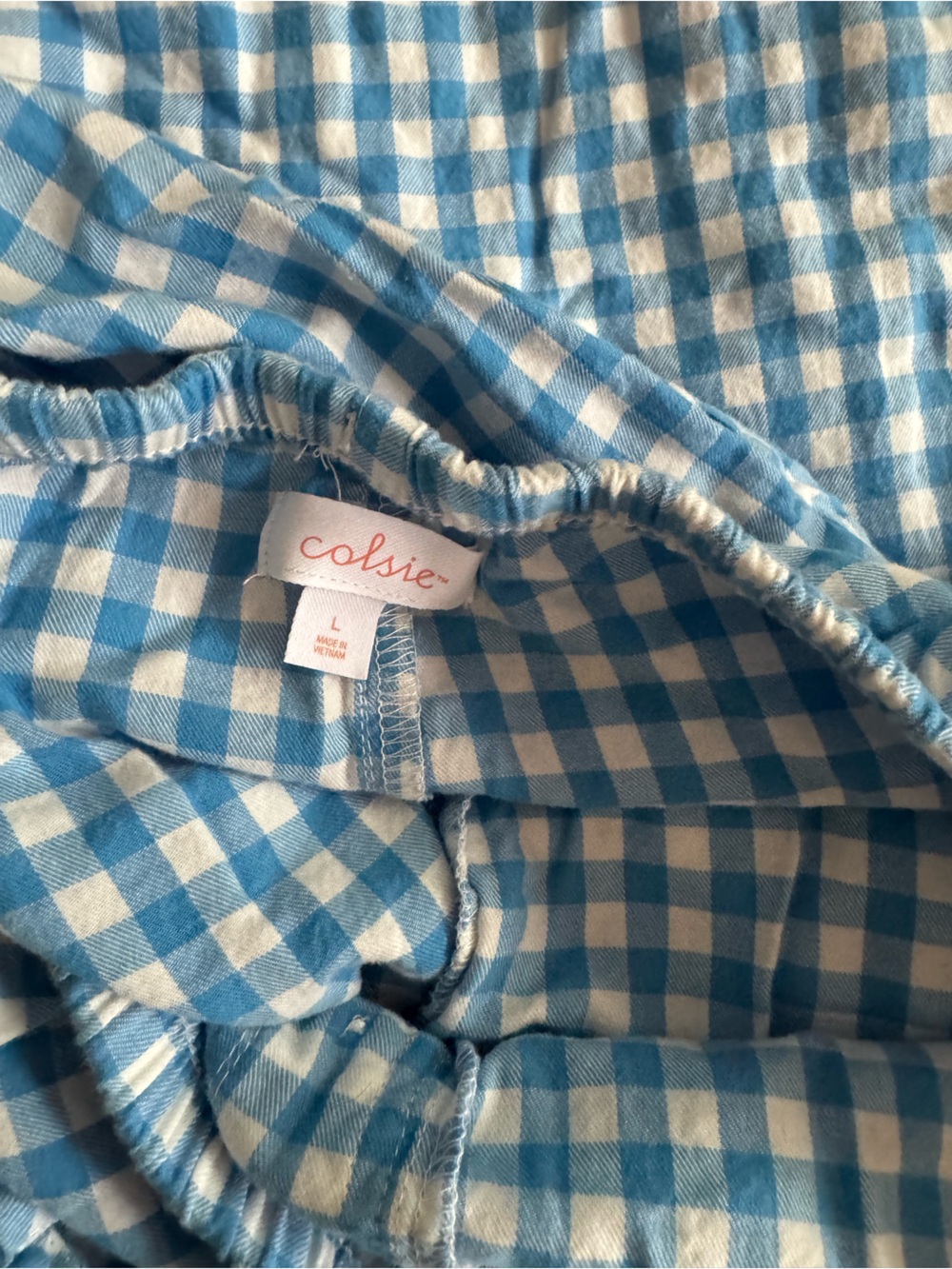 Pajama Pants Bundle 4 Pairs Gingham, Cars & Striped Size L - Picture 2 of 5